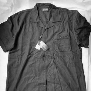 linen black shirt